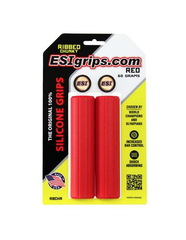 PUÑOS ESIGRIPS CHUNKY RIBBED DE SILICONA ROJO