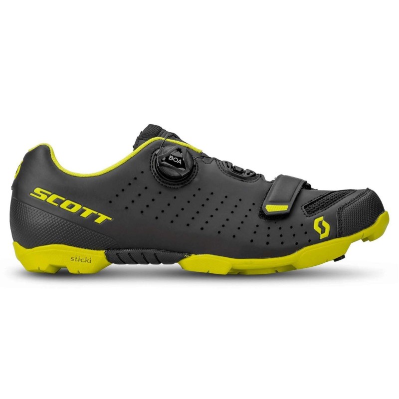 ZAPATILLAS MTB COMP BOA NEGRO AMARILLO 44