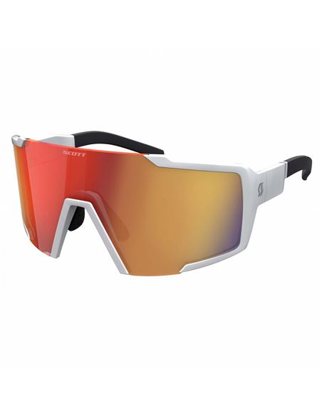 GAFAS SCOTT SHIELD COMPACT WHITE MATT RED CHROME