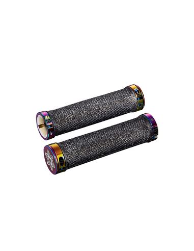 PUÑOS SPECIALIZED DIAMOND KUSH GRIP BLK/OIL SLICK DH STAR RI