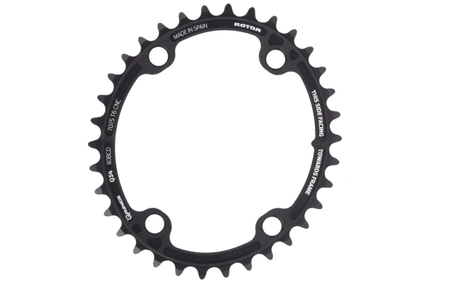 PLATO ROTOR Q RINGS BCD110X4 Q36D (52) INNER BLACK