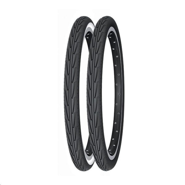 CUBIERTA MICHELIN 24X1.75 DÍABOLO CITY BLANCO NEGRO