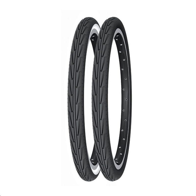 CUBIERTA MICHELIN 24X1.75 DÍABOLO CITY BLANCO NEGRO