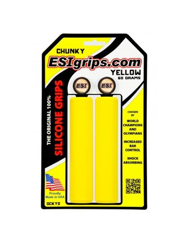 PUÑOS ESIGRIPS CHUNKY DE SILICONA AMARILLO