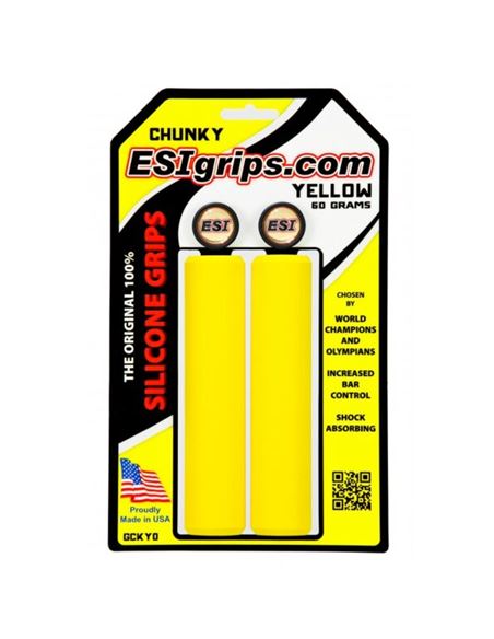 PUÑOS ESIGRIPS CHUNKY DE SILICONA AMARILLO