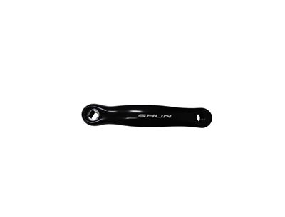 BIELA IZQUIERDA ALUMINIO NEGRA 170MM